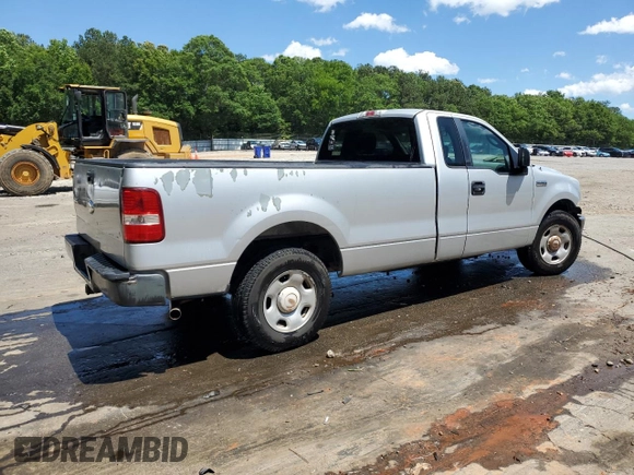 2008 Ford F-150 XL with VIN 1FTVF12548KD52338, listed as a Copart auction lot 57635795 with 115,221 mi miles and Salvage title. Bid and sale history available at DreamBid. Image 3.