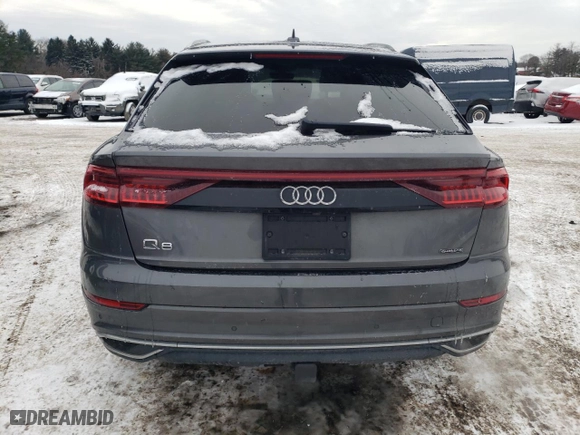 2019 Audi Q8 Premium Plus with VIN WA1BVAF10KD040021, listed as a Copart auction lot 88697425 with 79295 miles and Salvage Title. Bid and sale history available at carsss.com. Image 6.