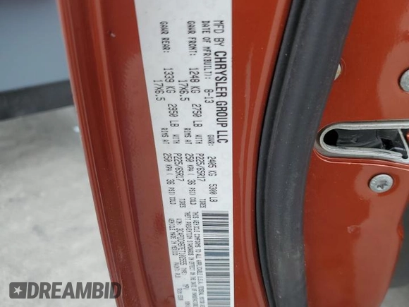 2014 Dodge Journey American Value with VIN 3C4PDCAB7ET102555, listed as a Copart auction lot 56461465 with 91,935 mi miles and Clean title. Bid and sale history available at DreamBid. Image 13.