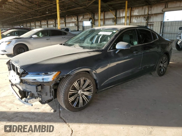 2019 Volvo S60 Inscription with VIN 7JRA22TL9KG015155, listed as a Copart auction lot 81944534 with 59,464 mi miles and Salvage Title. Bid and sale history available at carsss.com. Image 1.