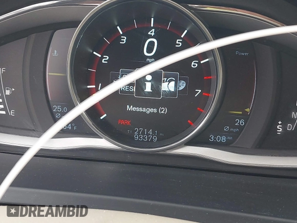 2015 Volvo S60 T5 Platinum with VIN YV1612TM2F1335209, listed as a IAAI auction lot 41722585 with 93,379 mi miles. Bid and sale history available at carsss.com. Image 7.