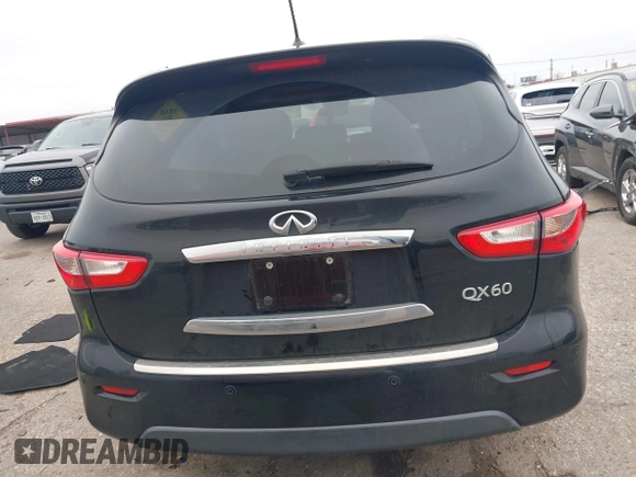 2014 Infiniti QX60 with VIN 5N1AL0MM4EC549212, listed as a IAAI auction lot 41618713 with 100,039 mi miles. Bid and sale history available at carsss.com. Image 16.