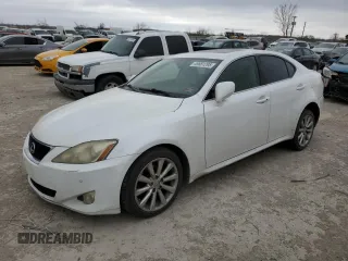 2008 Lexus IS 250 with VIN JTHCK262X85022273, listed as a Copart auction lot 49681295 with 247,279 mi miles and Salvage Title. Bid and sale history available at carsss.com. Image 1.