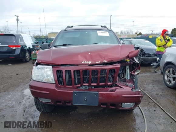 1999 Jeep Grand Cherokee Limited with VIN 1J4GW68N5XC642670, listed as a IAAI auction lot 41990199 with 154,492 mi miles. Bid and sale history available at carsss.com. Image 6.