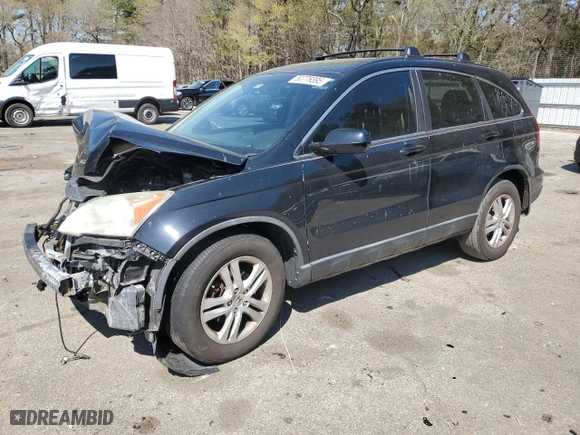 2011 Honda CR-V EX-L with VIN 5J6RE3H72BL036490, listed as a Copart auction lot 50776395 with 0 mi miles and Salvage Title. Bid and sale history available at carsss.com. Image 1.