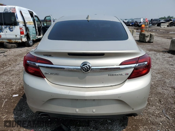 2016 Buick Regal Premium II with VIN 2G4GS5GX6G9197423, listed as a Copart auction lot 59928045 with 111,960 mi miles and Salvage title. Bid and sale history available at DreamBid. Image 6.