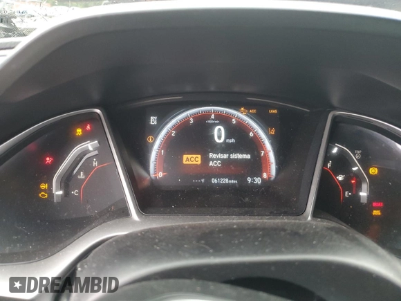 2019 Honda Civic Sport with VIN 2HGFC2F80KH583583, listed as a Copart auction lot 72145774 with 61,228 mi miles and Salvage title. Bid and sale history available at DreamBid. Image 9.