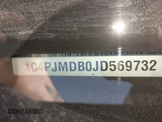 2018 Jeep Cherokee Limited with VIN 1C4PJMDB0JD569732, listed as a IAAI auction lot 41665127 with 55,412 mi miles. Bid and sale history available at carsss.com. Image 9.