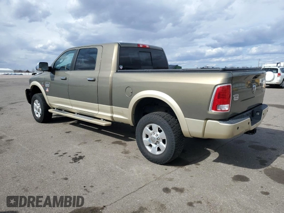 2014 Ram 2500 Longhorn with VIN 3C6UR5PL5EG144383, listed as a Copart auction lot 50025555 with 133,925 mi miles and Salvage Title. Bid and sale history available at carsss.com. Image 2.