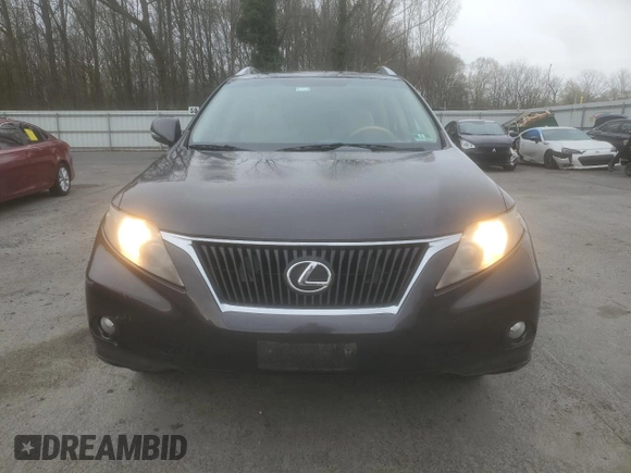 2010 Lexus RX 350 with VIN 2T2BK1BA6AC062908, listed as a Copart auction lot 52739005 with 124,793 mi miles and Salvage Title. Bid and sale history available at DreamBid. Image 5.