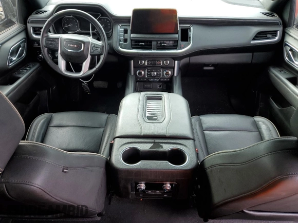 2021 GMC Yukon XL SLT with VIN 1GKS2GKT0MR347434, listed as a Copart auction lot 64186144 with 49,390 mi miles and Salvage Title. Bid and sale history available at carsss.com. Image 8.