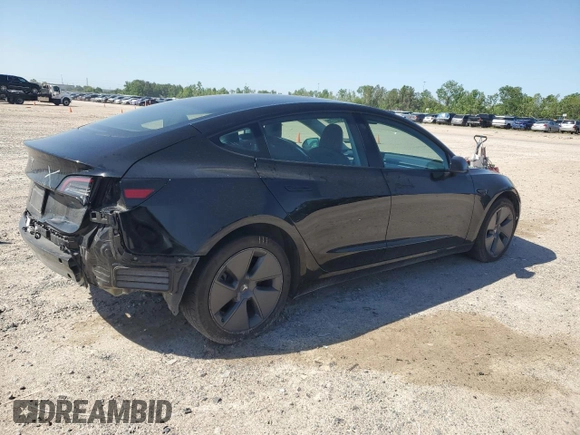 2023 Tesla Model 3 with VIN 5YJ3E1EA1PF456896, listed as a Copart auction lot 50423785 with 49,316 mi miles and Salvage title. Bid and sale history available at DreamBid. Image 3.