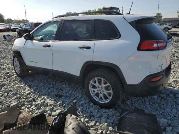 2016 Jeep Cherokee Sport with VIN 1C4PJMAB0GW286149, listed as a Copart auction lot 55111165 with Not provided miles and Salvage title. Bid and sale history available at DreamBid. Image 2.