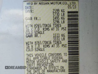 2015 Nissan Frontier SV z VIN 1N6AD0FR9FN754344, wystawiony jako Copart lot #80561574 z przebiegiem 131 225 mil mil oraz Szkoda całkowita • Salvage title. Historia ofert i sprzedaży dostępna na DreamBid. Obrazek 13.