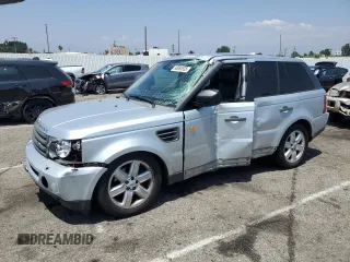 2008 Land Rover Range Rover Sport HSE with VIN SALSF25418A177279, listed as a Copart auction lot 60065535 with 117,500 mi miles and Salvage title. Bid and sale history available at DreamBid. Image 1.