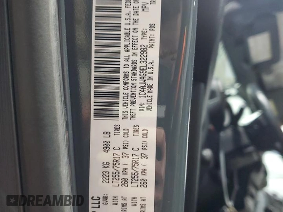 2014 Jeep Wrangler Sport with VIN 1C4AJWAG9EL322982, listed as a Copart auction lot 51145075 with 122,686 mi miles and Salvage Title. Bid and sale history available at DreamBid. Image 13.