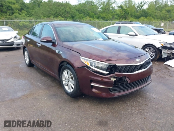 2016 Kia Optima LX with VIN 5XXGT4L32GG105361, listed as a IAAI auction lot 42066431 with 61,026 mi miles. Bid and sale history available at carsss.com. Image 6.