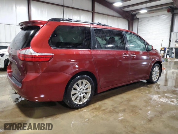 2015 Toyota Sienna Ltd with VIN 5TDDK3DC2FS109812, listed as a Copart auction lot 53462045 with 160,594 mi miles and Salvage Title. Bid and sale history available at carsss.com. Image 3.