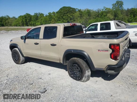 2023 Chevrolet Colorado 4WD Trail Boss с VIN 1GCPTEEK5P1157847, выставлен на аукционе Copart как лот 53582575 с пробегом 38 451 миль миль и Списание • Salvage title. История ставок и продаж доступна на DreamBid. Изображение 2.