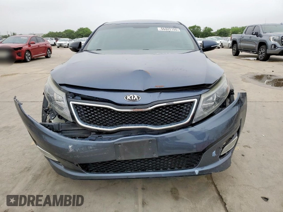 2015 Kia Optima LX with VIN 5XXGM4A76FG383391, listed as a Copart auction lot 55322155 with 168,430 mi miles and Salvage Title. Bid and sale history available at carsss.com. Image 5.