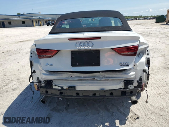 2018 Audi A3 Cabriolet Premium Plus z VIN WAUY8LFF5J1080641, wystawiony jako Copart lot #54944945 z przebiegiem 28 462 mil mil oraz Szkody całkowita. Historia ofert i sprzedaży dostępna na DreamBid. Obrazek 6.