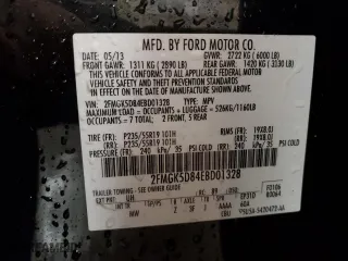 2014 Ford Flex Limited with VIN 2FMGK5D84EBD01328, listed as a Copart auction lot 42558435 with 152,646 mi miles and Clean Title. Bid and sale history available at carsss.com. Image 14.
