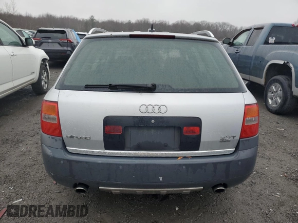 2005 Audi allroad A6 V8 with VIN WA1YD64B45N003185, listed as a Copart auction lot 83961104 with Not Provided miles and Clean Title. Bid and sale history available at DreamBid. Image 6.