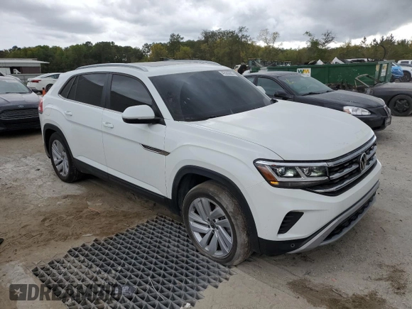 2022 Volkswagen Atlas SE with VIN 1V2JE2CA2NC207421, listed as a Copart auction lot 49580685 with 50,816 mi miles and Salvage title. Bid and sale history available at DreamBid. Image 4.