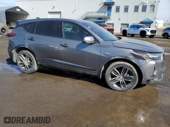 2023 Acura RDX w/A-Spec Package with VIN 5J8TC2H61PL801331, listed as a Copart auction lot 48678475 with 24,757 mi miles and Salvage title. Bid and sale history available at DreamBid. Image 4.