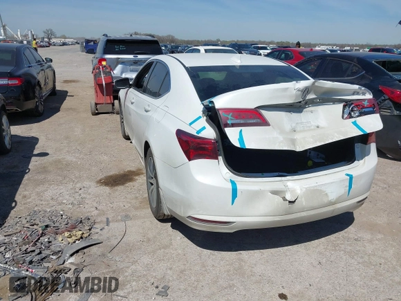 2016 Acura TLX with VIN 19UUB1F31GA001991, listed as a IAAI auction lot 41850750 with 239,675 mi miles. Bid and sale history available at carsss.com. Image 3.