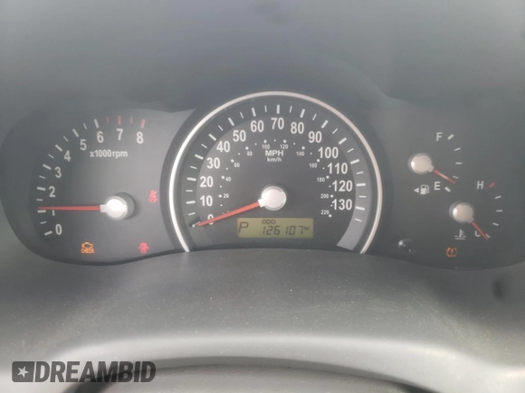 2009 Kia Sedona LX with VIN KNDMB233396300641, listed as a Copart auction lot 52036594 with 126,107 mi miles and Salvage Title. Bid and sale history available at carsss.com. Image 9.