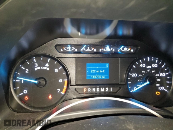 2021 Ford F-250 XL with VIN 1FT7X2B65MEC11811, listed as a Copart auction lot 43934155 with 110,725 mi miles and Clean title. Bid and sale history available at DreamBid. Image 9.