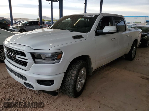 2020 Ram 1500 Big Horn with VIN 1C6SRFFT1LN393444, listed as a Copart auction lot 52934135 with 65,906 mi miles and Salvage Title. Bid and sale history available at carsss.com. Image 1.