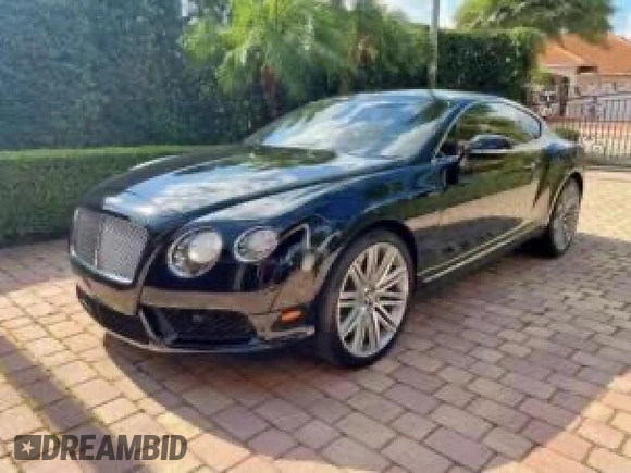 2014 Bentley Continental GT with VIN SCBFC7ZAXEC093992, listed as a Copart auction lot 64282924 with 44,876 mi miles and Non Repairable. Bid and sale history available at DreamBid. Image 2.