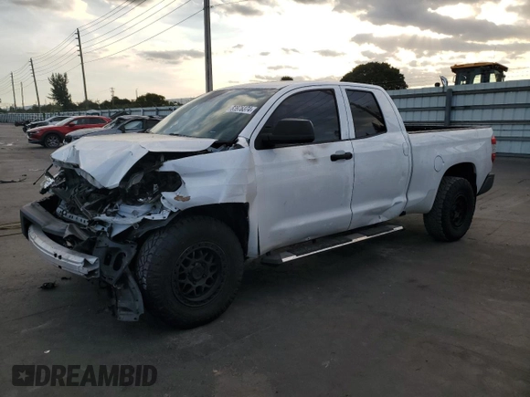 2019 Toyota Tundra SR with VIN 5TFRM5F10KX142691, listed as a Copart auction lot 83976374 with 45,679 mi miles and Salvage title. Bid and sale history available at DreamBid. Image 1.