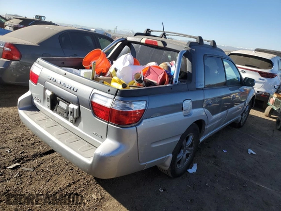 2005 Subaru Baja Turbo z VIN 4S4BT63C556104069, wystawiony jako Copart lot #83441644 z przebiegiem 152 411 mil mil oraz Szkody całkowita. Historia ofert i sprzedaży dostępna na DreamBid. Obrazek 3.