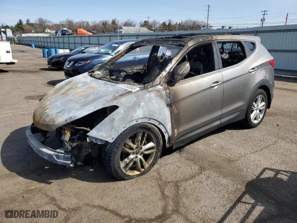 2013 Hyundai Santa Fe 2.0T Sport with VIN 5XYZWDLA8DG033507, listed as a Copart auction lot 51593645 with 0 mi miles and Salvage Title. Bid and sale history available at carsss.com. Image 1.