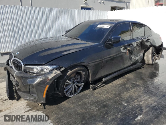 2023 BMW 3 Series 330i with VIN 3MW69FF01P8D51068, listed as a Copart auction lot 55555345 with Not provided miles and Non repairable. Bid and sale history available at DreamBid. Image 1.