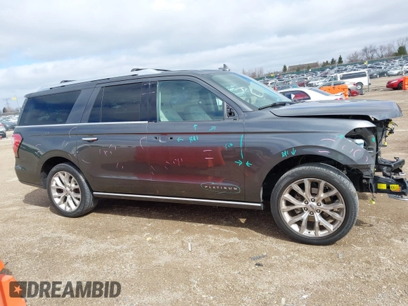 2018 Ford Expedition Max Platinum with VIN 1FMJK1MT0JEA19575, listed as a IAAI auction lot 41870445 with 76,781 mi miles and . Bid and sale history available at DreamBid. Image 14.
