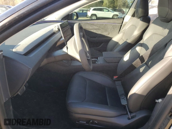 2024 Tesla Model 3 Long Range with VIN 5YJ3E1EB8RF756012, listed as a Copart auction lot 49694515 with 16,041 mi miles and Salvage Title. Bid and sale history available at DreamBid. Image 7.