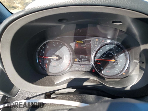 2018 Subaru WRX Premium with VIN JF1VA1C64J8836203, listed as a Copart auction lot 43022135 with 77,843 mi miles and Salvage Title. Bid and sale history available at carsss.com. Image 9.