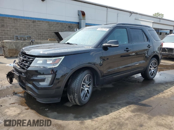 2017 Ford Explorer Sport with VIN 1FM5K8GT2HGB85830, listed as a Copart auction lot 59682215 with 89,981 mi miles and Salvage title. Bid and sale history available at DreamBid. Image 1.