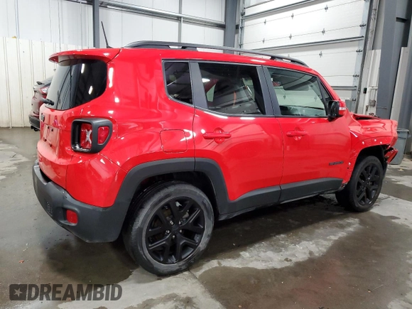 2019 Jeep Renegade Altitude with VIN ZACNJBBB6KPK01800, listed as a Copart auction lot 82387354 with 31,396 mi miles and Non repairable. Bid and sale history available at DreamBid. Image 3.