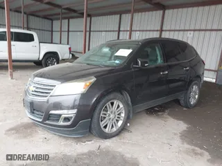 2015 Chevrolet Traverse LT with VIN 1GNKRGKD7FJ318232, listed as a IAAI auction lot 41590749 with 77,291 mi miles. Bid and sale history available at carsss.com. Image 2.