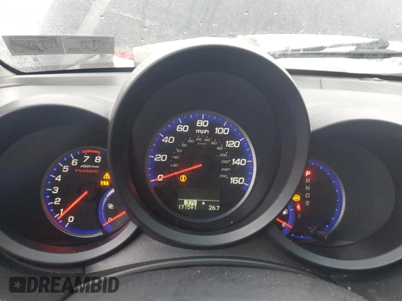 2011 Acura RDX with VIN 5J8TB1H25BA001677, listed as a Copart auction lot 45320675 with 171,591 mi miles and Clean Title. Bid and sale history available at carsss.com. Image 9.