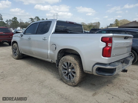 2019 Chevrolet Silverado 1500 LT with VIN 3GCPWCED1KG307718, listed as a Copart auction lot 48594755 with 0 mi miles and Salvage Title. Bid and sale history available at carsss.com. Image 2.