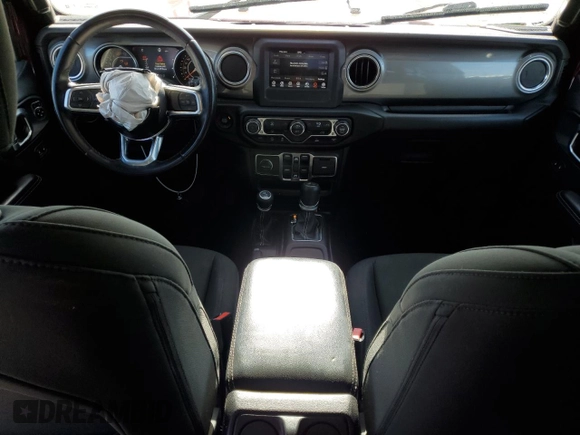 2021 Jeep Wrangler Unlimited Sahara with VIN 1C4HJXEN8MW613404, listed as a Copart auction lot 57155305 with 48,379 mi miles and Salvage title. Bid and sale history available at DreamBid. Image 8.
