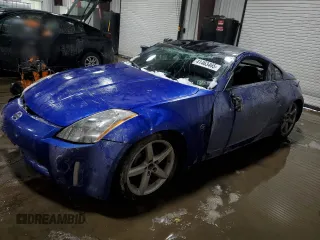 2005 Nissan 350Z Touring with VIN JN1AZ34D15M601512, listed as a Copart auction lot 41463465 with 75,105 mi miles and Salvage Title. Bid and sale history available at carsss.com. Image 1.