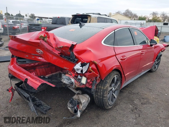 2021 Hyundai Sonata SEL Plus with VIN 5NPEJ4J20MH087577, listed as a IAAI auction lot 41090040 with Not Provided miles and . Bid and sale history available at DreamBid. Image 4.