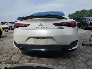 2020 Infiniti Q60 Red Sport 400 with VIN JN1FV7EK0LM400347, listed as a Copart auction lot 61872055 with 68,676 mi miles and Salvage title. Bid and sale history available at DreamBid. Image 6.